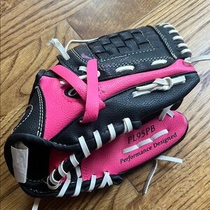 Rawlings Black and Pink Kids Glove